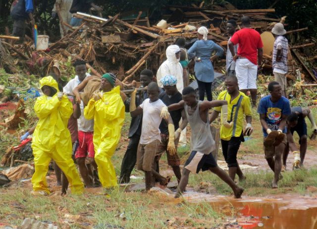 Sesuvy půdy ve Freetownu, Sierra Leone