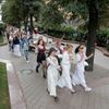 bělorusko demonstrace protest proti násilí ženy bíla
