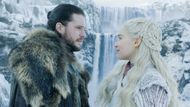 Kit Harington jako Jon Sníh a Emilia Clarkeová jako Daenerys Targaryen.