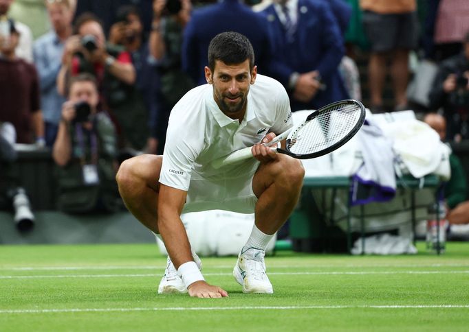Novak Djokovič v semifinále Wimbledonu 2023