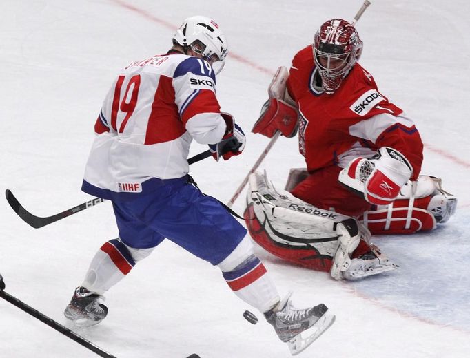 MS v hokeji 2012: Česko - Norsko (Kovář, Skroder)