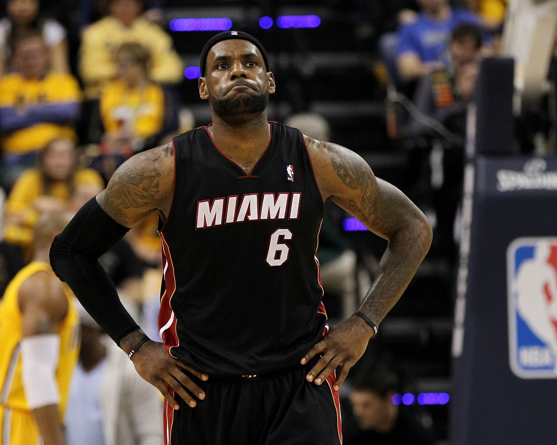 NBA: Miami Heat at Indiana Pacers (LeBron James)