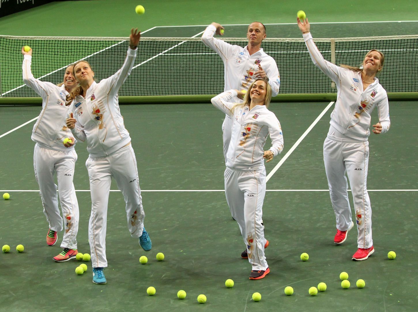 České tenistky trénují na finále Fed Cupu