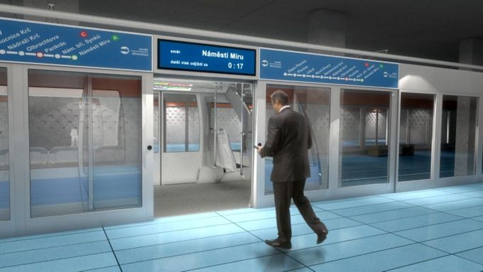 Vizualizace nového metra.