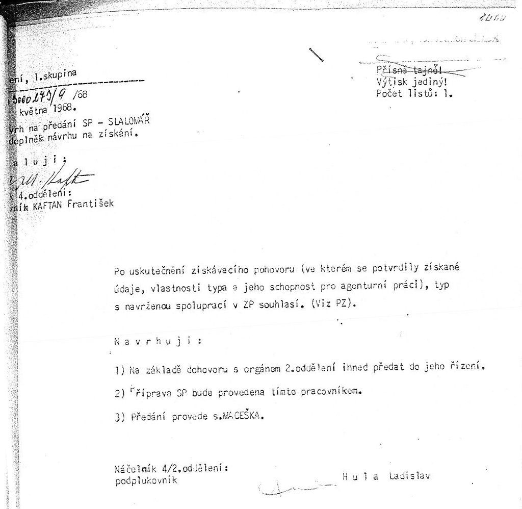 Josef Masopust v STB &#8211; spis str. 14
