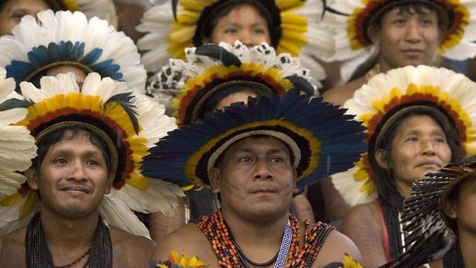 Sportovní klání brazilských indiánů
