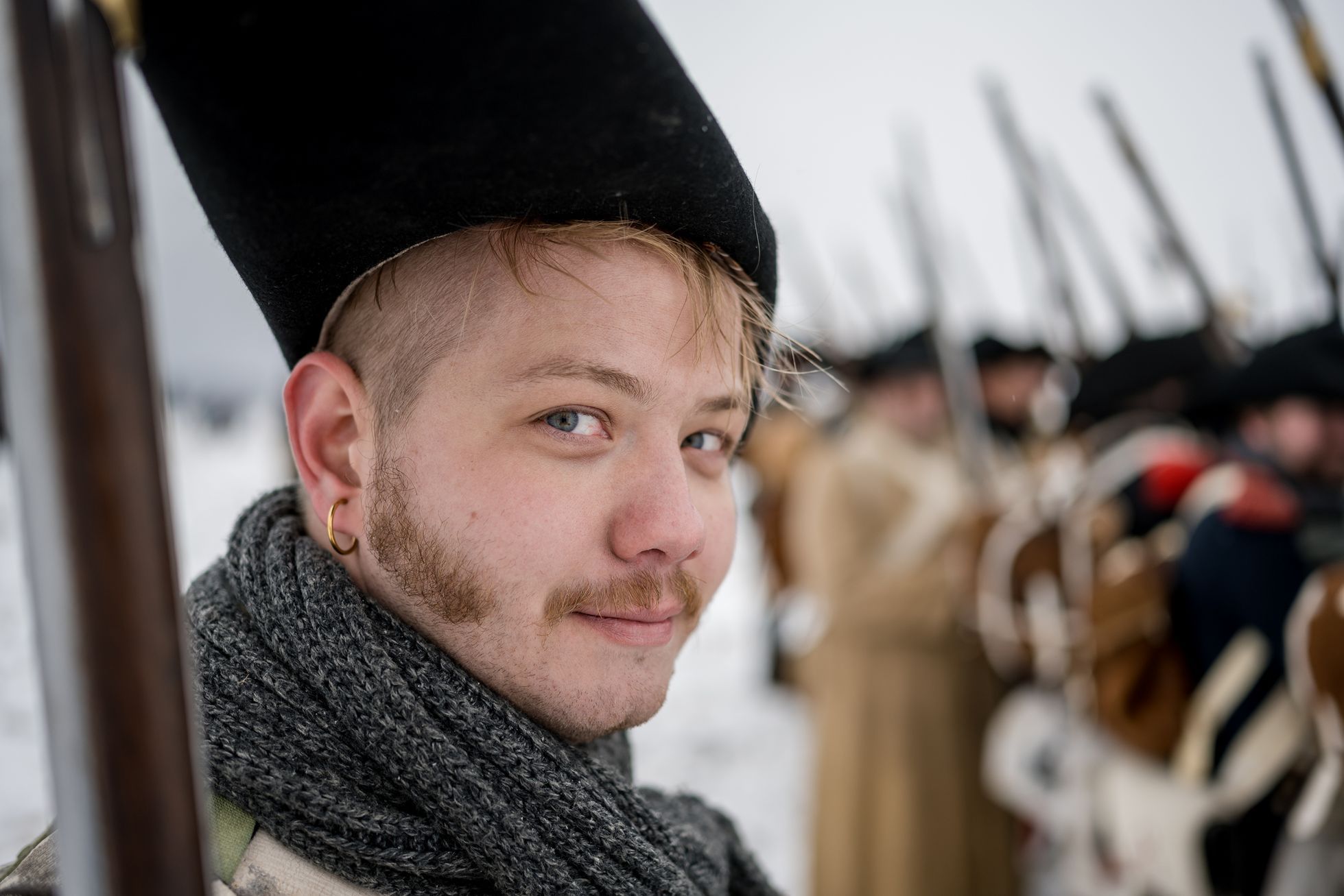 Napoleon, Slavkov, bitva rekonstrukce, 2023, voják, vojáci, Magazín