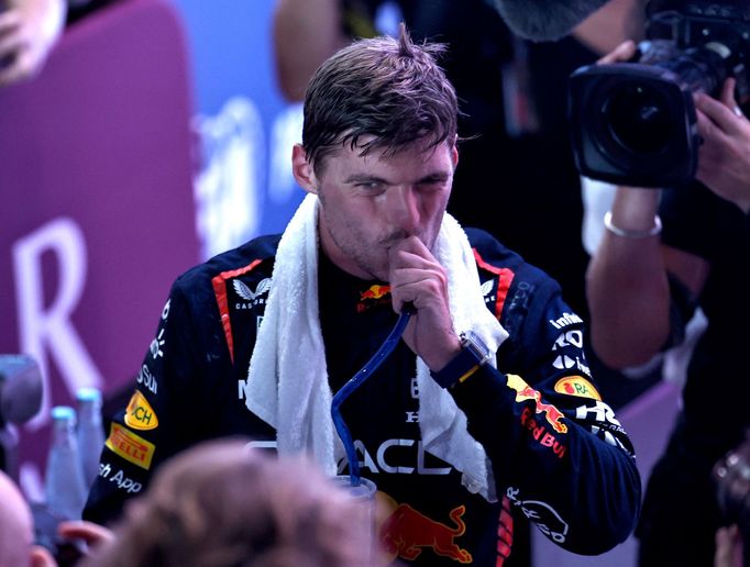 Max Verstappen z Red Bullu slaví třetí titul mistra světa F1 po sprintu v rámci VC Kataru 2023