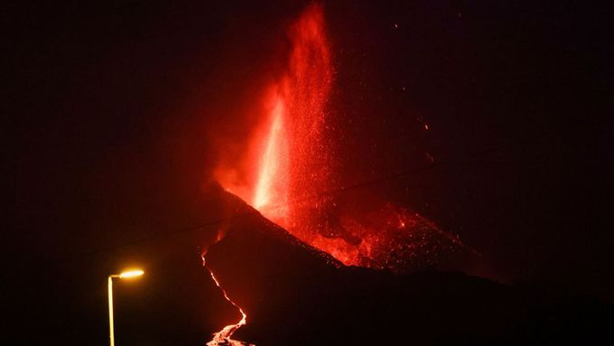 Erupce sopky na Kanárských ostrovech, 26. září.