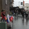 Příprava na vojenskou přehlídku 9. května v Moskvě