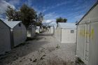 Záchytný uprchlický tábor na ostrově Lesbos.