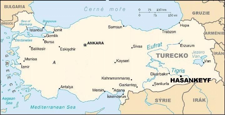 Hasankeyf mapa