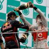 VC Malajsie - Vettel, Button