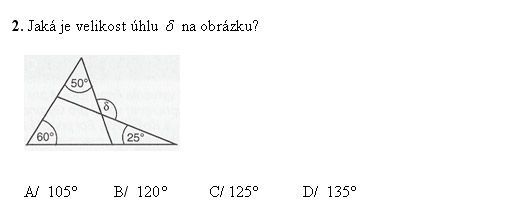 Test - gympl - uzavřené úlohy - 2