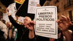 Katalánsko protest - svobodu politickým vězňům