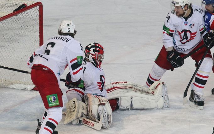 KHL, Lev Praha - Jekatěrinburg: Jakub Kovář v akci