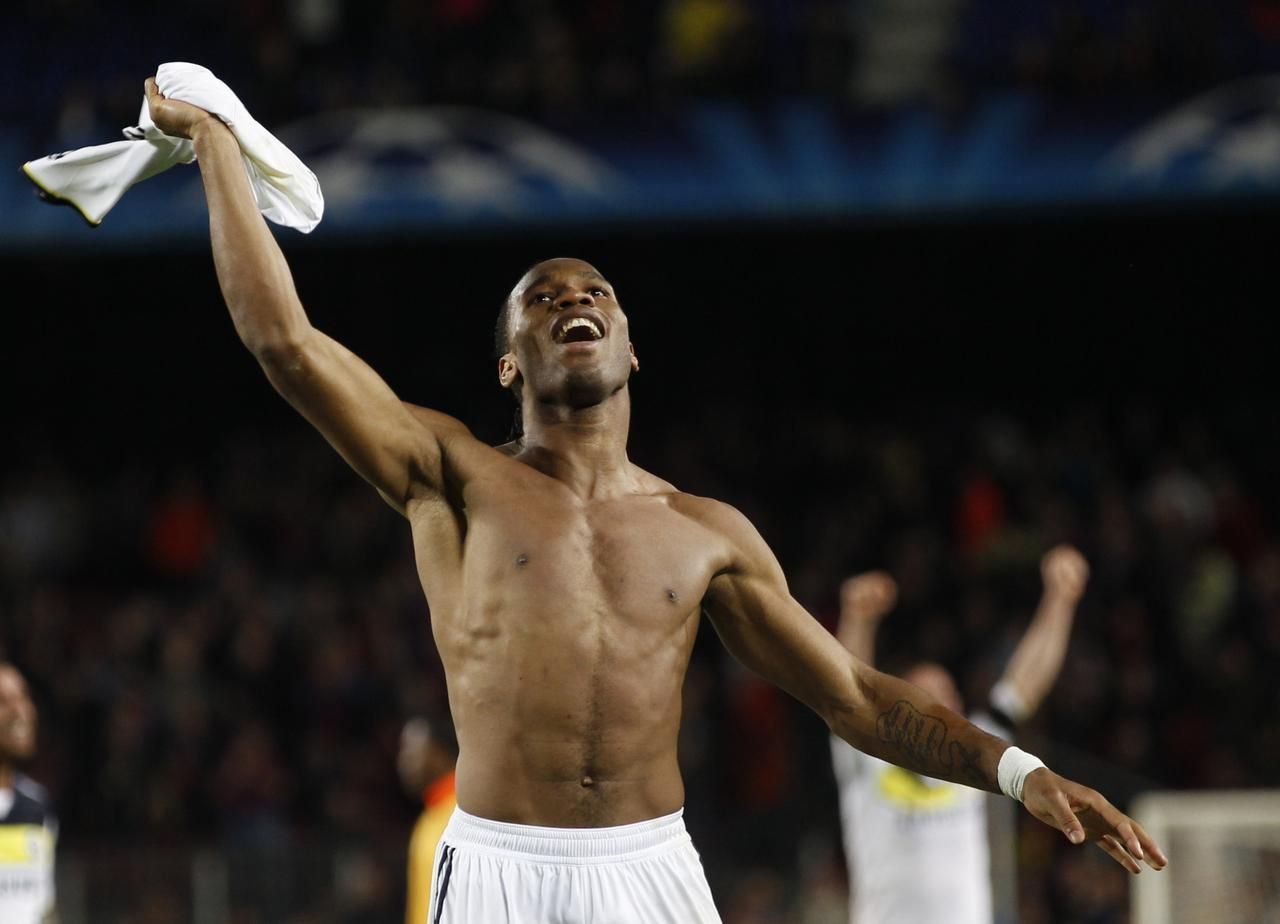 Semifinále LM: Barcelona - Chelsea (Didier Drogba)