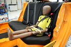 Crash test dětského bezpečnostního pásu