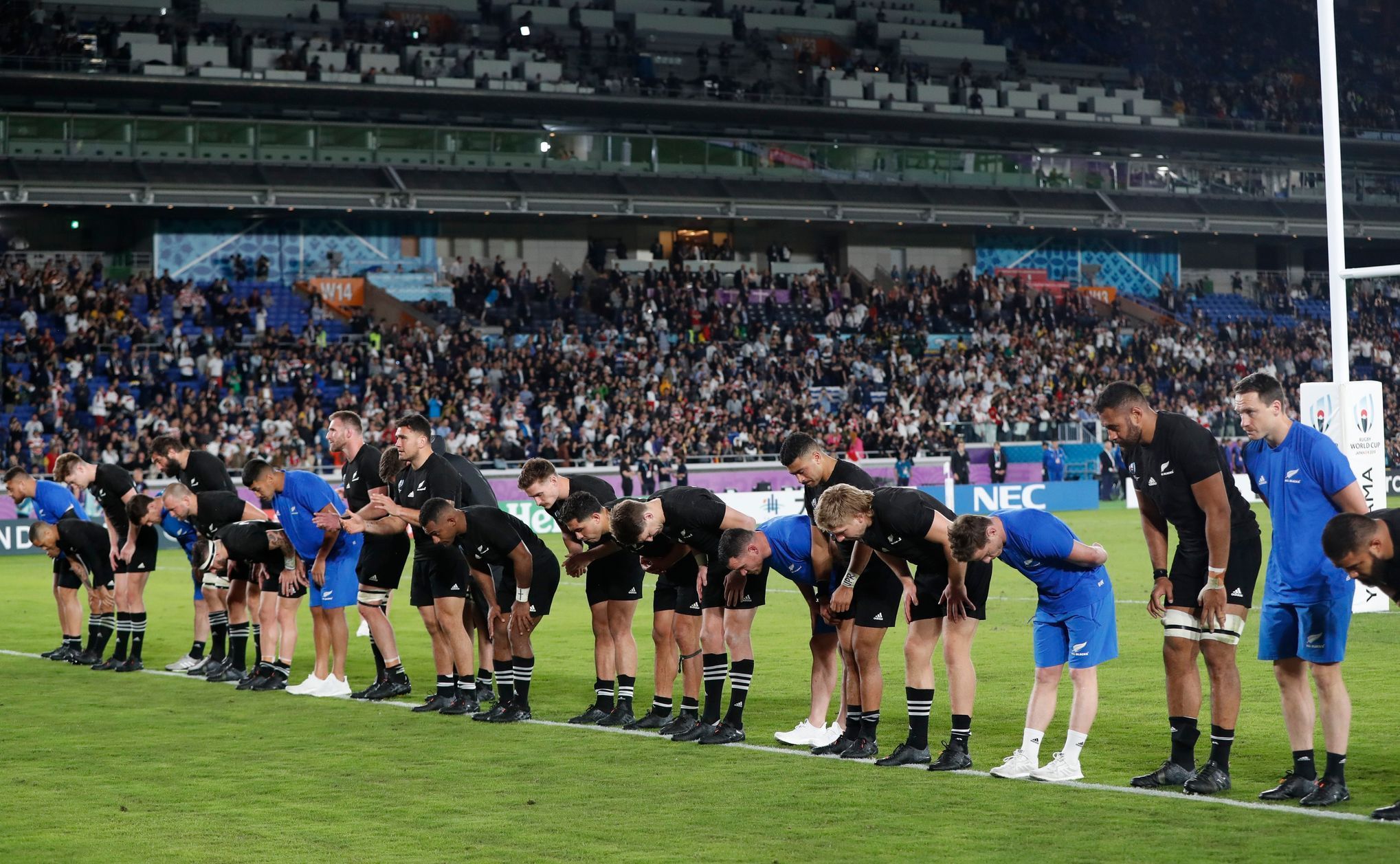 Semifinále MS v ragby 2019, Anglie - Nový Zéland: Novozélanďané děkují fanouškům