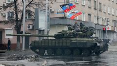 Ukrajina - Doněck - separatisté - tank