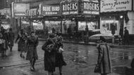 Sněhová vánice ve městě Providence (Rhode Island, 1940).