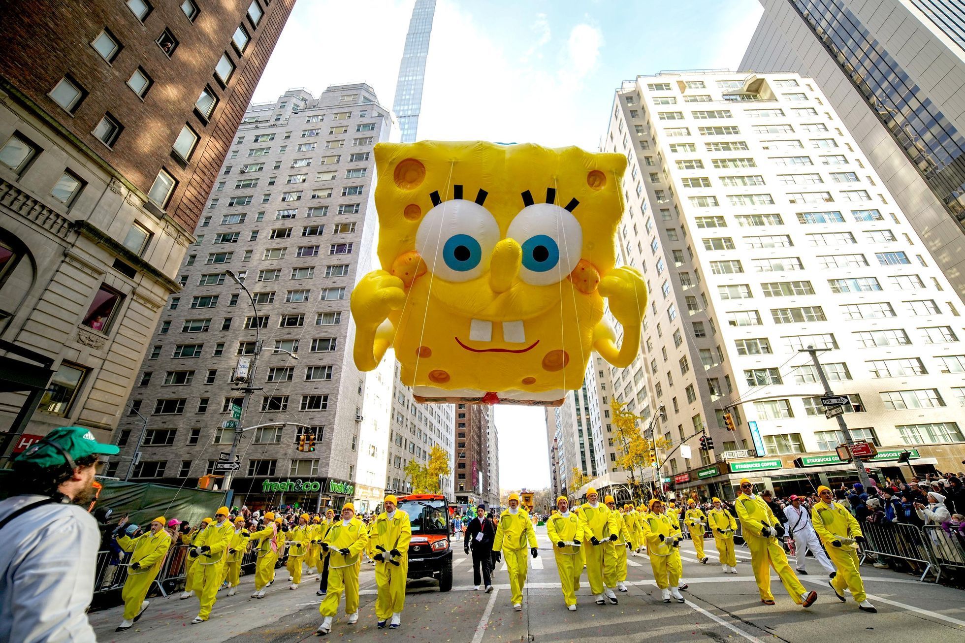 USA, New York, přehlídka, Den díkuvzdání. Macy´s