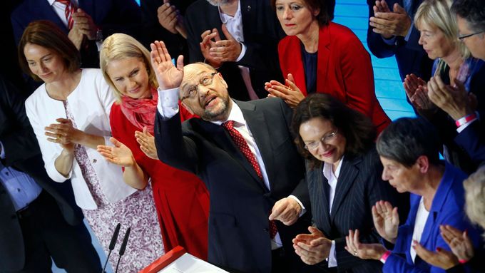 Předseda SPD Martin Schulz.