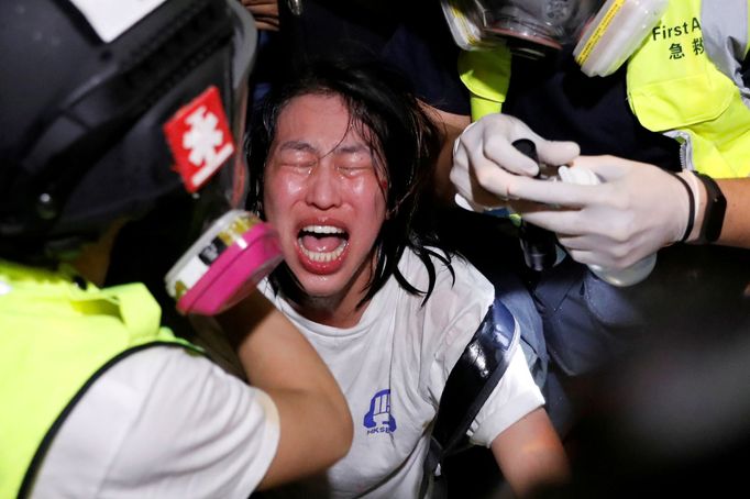 Masové demonstrace v Hongkongu