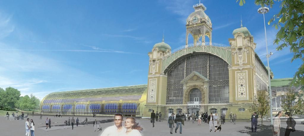 Soutěžní návrhy na rekonstrukci Průmyslového paláce v Praze
