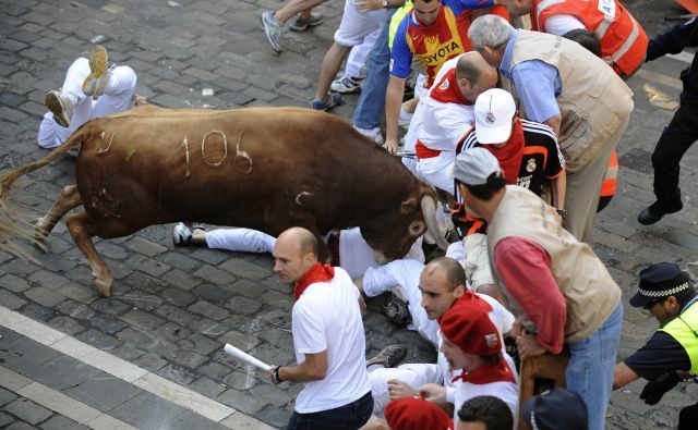 Španělsko Pamplona býci 1