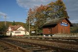 Druhým nádražím, které letos získalo zvláštní ocenění pohádkového nádraží je v "domově" Aloise Nebela. Horní Lipová alias Bílý Potok.