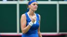 Fed Cup, finále 2014: Petra Kvitová v zápase s Andreou Petkovicovou