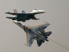 Ruská letadla na airshow v Moskvě