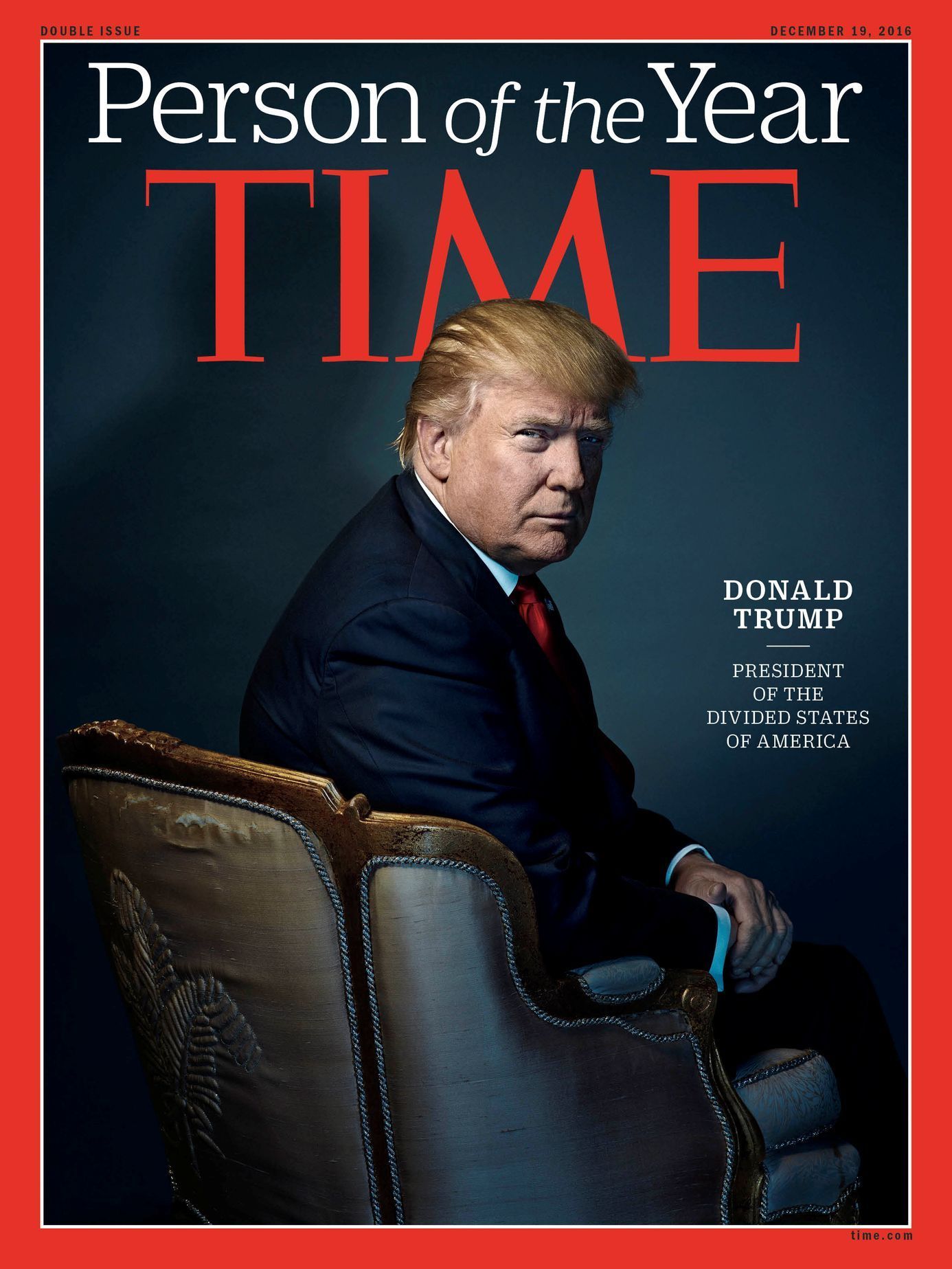 Donald Trump na titulní straně časopisu Time.