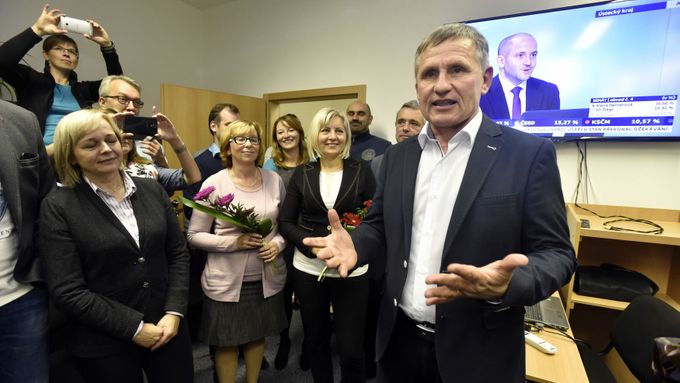 Jiří Čunek po vítězství v krajských volbách v roce 2016, kdy jeho KDU-ČSL získala nejvíce křesel.