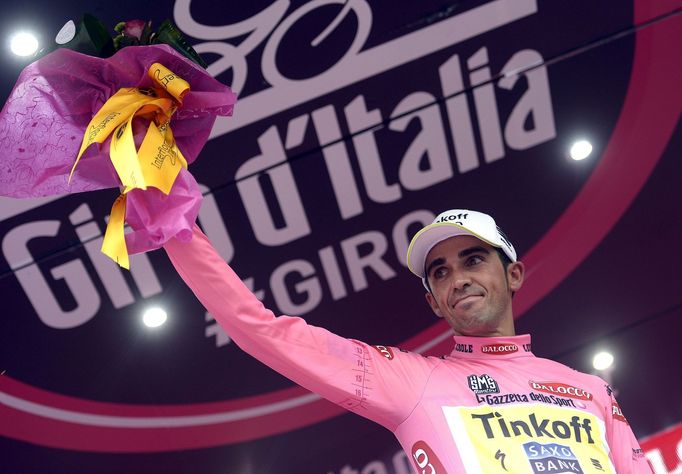 Alberto Contador na vítězném Giru 2015.