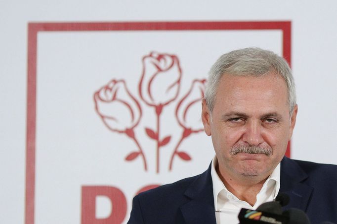 Lídr Sociálnědemokratické strany (PSD) Liviu Dragnea.