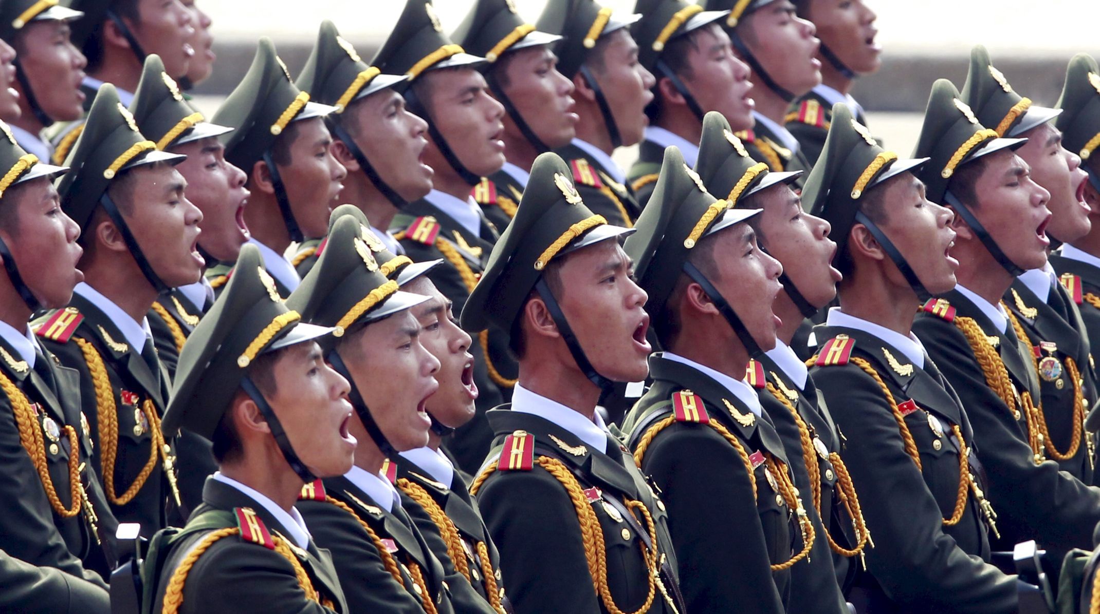 Vojenská přehlídka ve Vietnamu