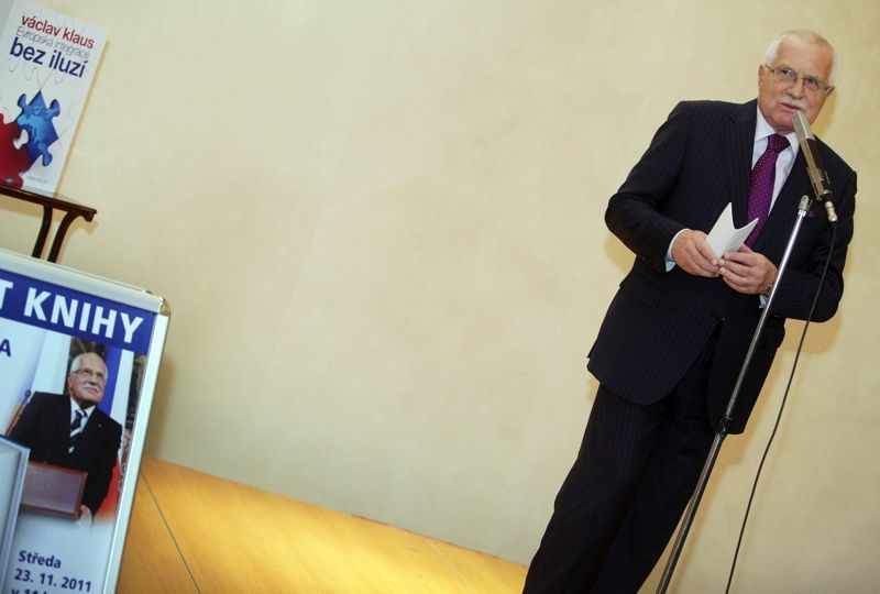Václav Klaus křtí knihu Evropská integrace bez iluzí