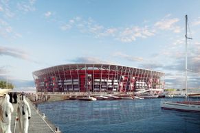 Ekologický a snadno demontovatelný. Katar staví pro fotbalové mistrovství světa stadion z kontejnerů