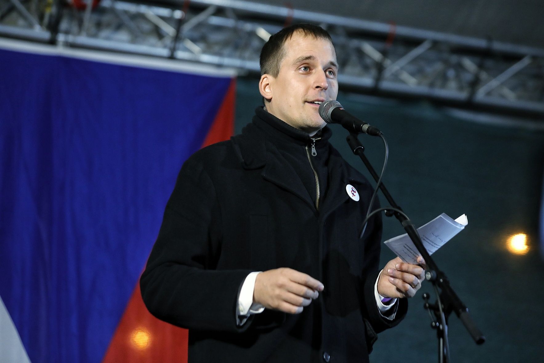 Jan Čižinský, demonstrace prosinec 2019