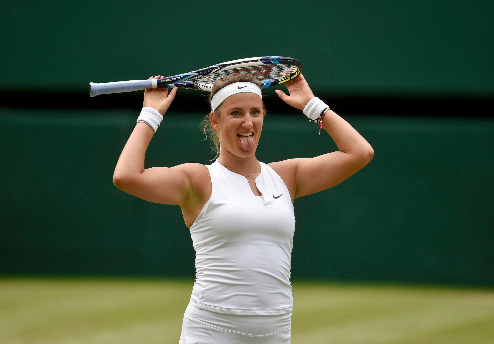 Victoria Azarenková ve čtvrtfinále Wimbledonu 2015