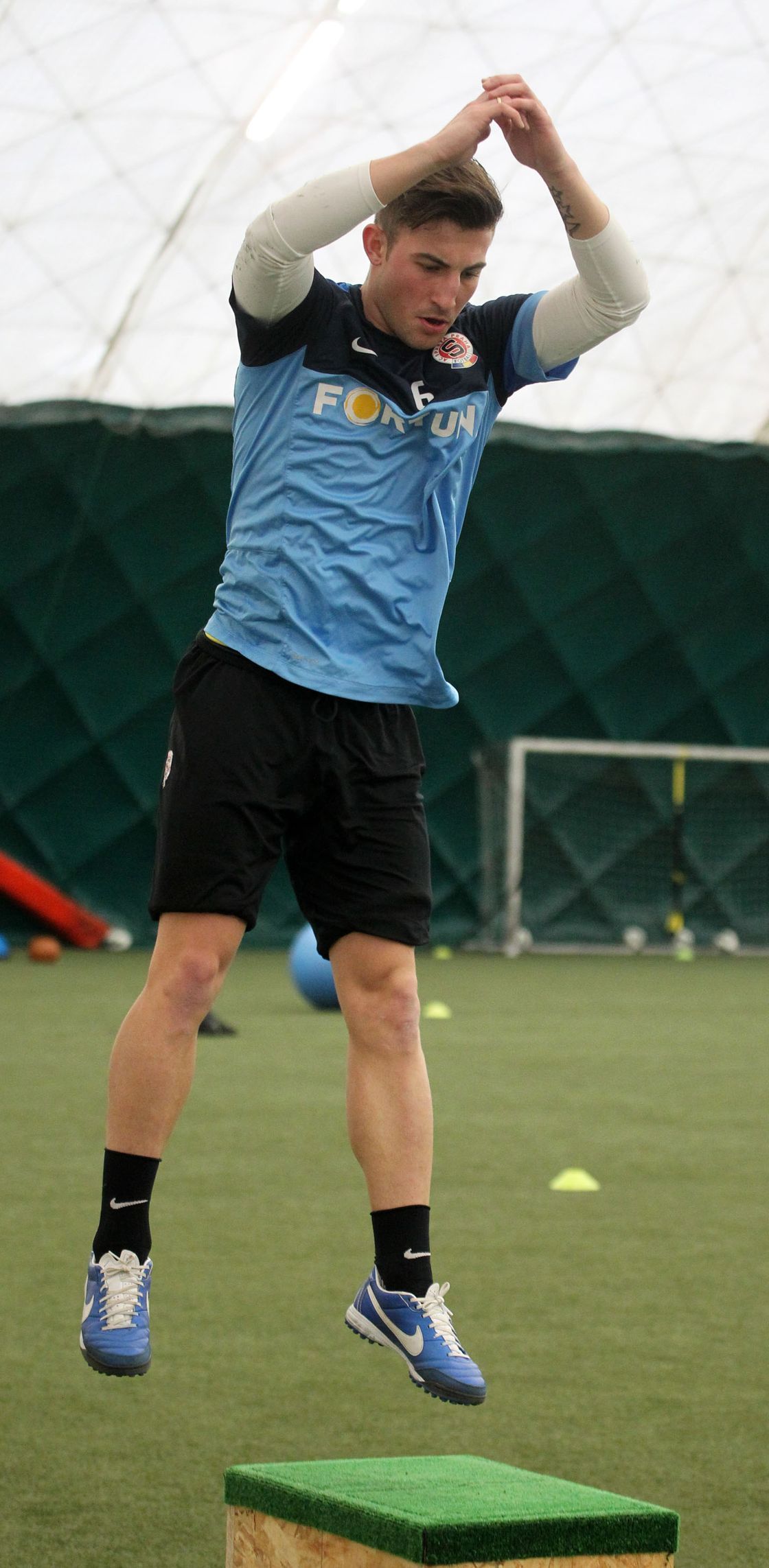 Sparta během zimní přípravy v roce 2013 (Vácha)