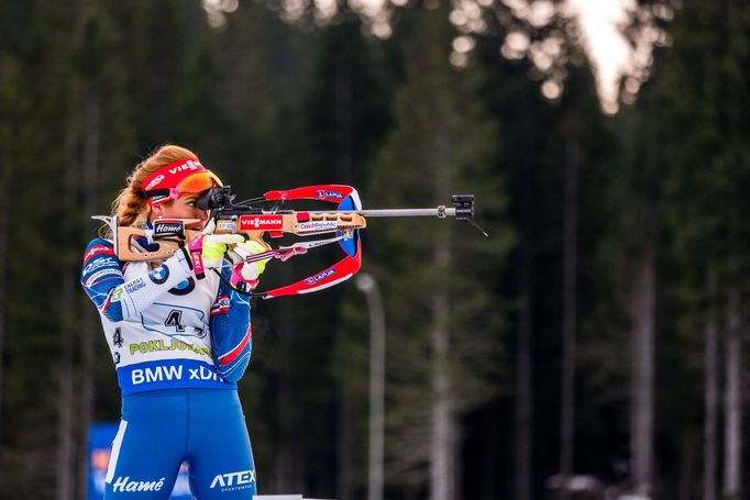 SP Pokljuka, štafeta Ž: Gabriela Koukalová