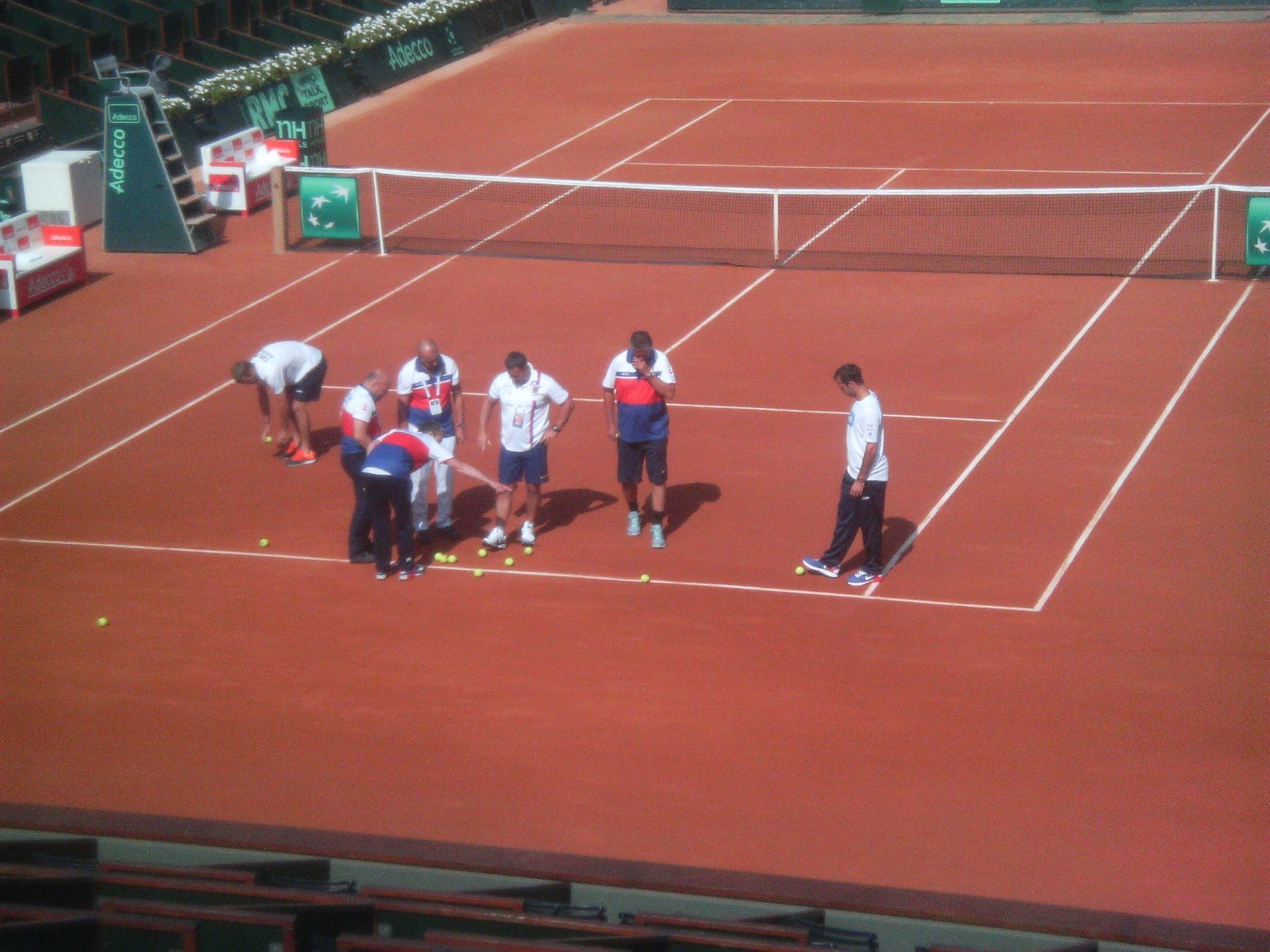 Semifinále Davis Cupu 2014: Francie - Česko, Roland Garros