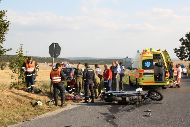 Smrtelná nehoda motorkáře