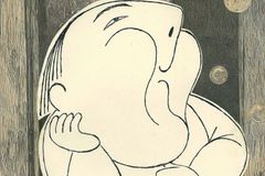 Černobílé kresby Adolfa Hoffmeistera ukazují pestrý svět za hranicemi i umění karikatury