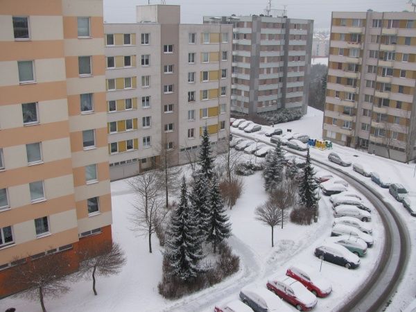 Sníh v Krumlově