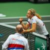 Fed Cup 2017: David Kunct, Petr Pála a Kateřina Siniaková