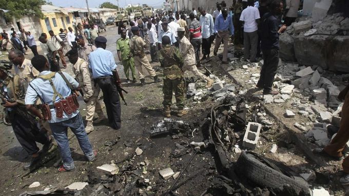 Jeden z dřívějších útoků Al-Šabáb v Somálsku.